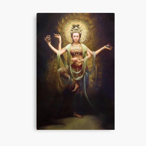 Vista previa del artículo con la obra «Quan Yin, La Madre y Diosa de la Compasión», diseñado y vendido por heartsforlove.