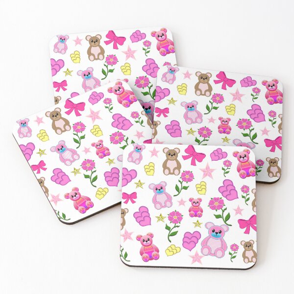 Item preview, Cute pattern illustration of different pink bears designed and sold by With My Hands By K.