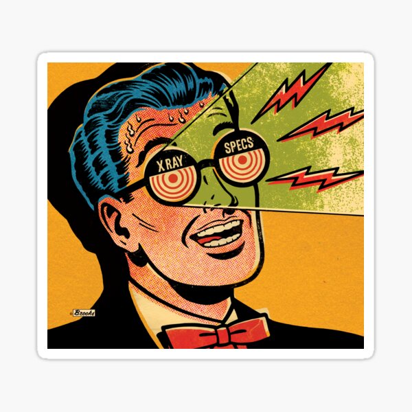Lou Brooks's XRay Specs Sticker