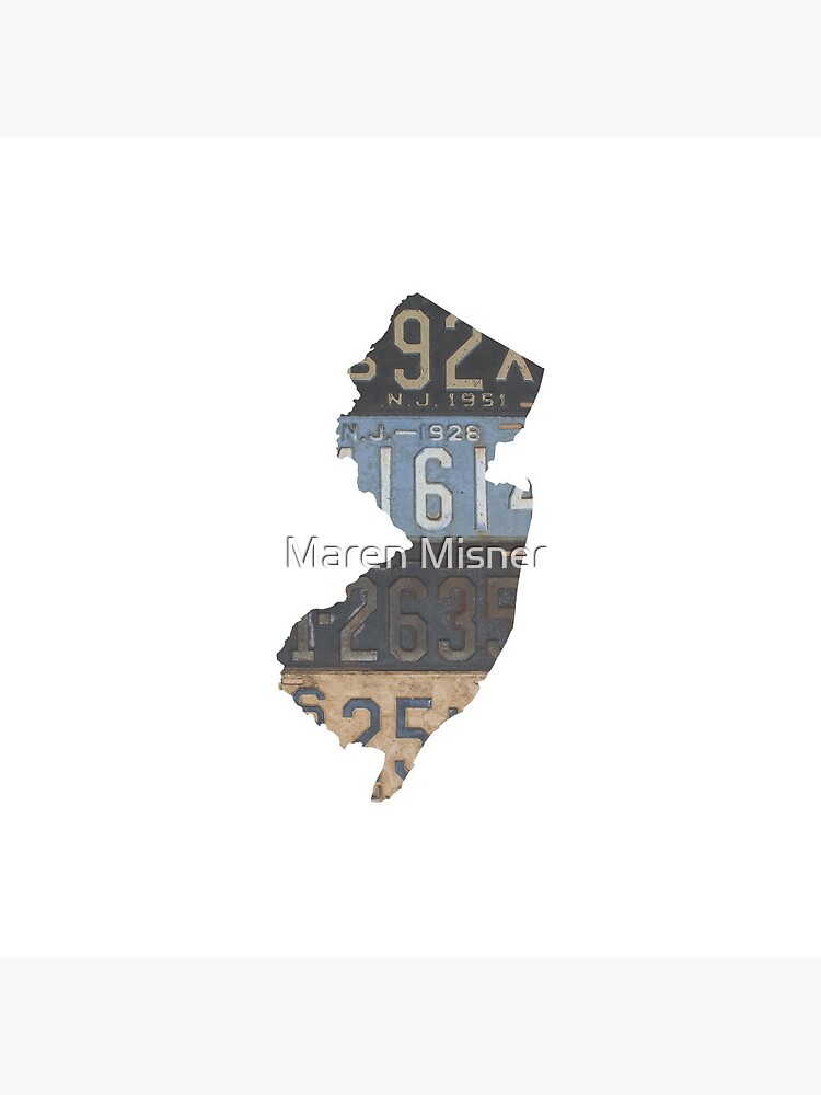 Brick City Newark NJ City New Jersey license plate graphic Zip Hoodie