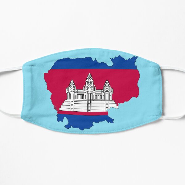Cambodia Map With Cambodian Flag Mask