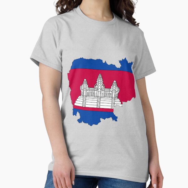 Item preview, Cambodia Map With Cambodian Flag designed and sold by Havocgirl.