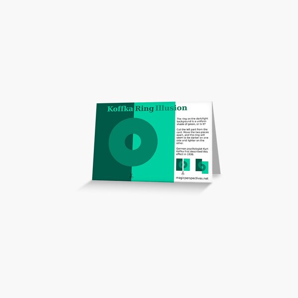 Koffka Ring Optical Illusion Greeting Card