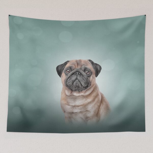 Item preview, Drawing dog Pug  designed and sold by bonidog.
