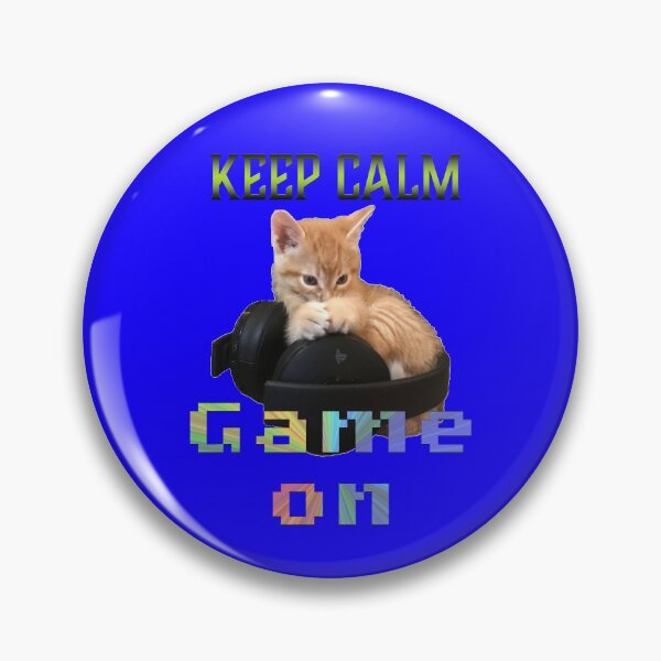 Item preview, Gamer Cat Keep Calm Game On designed and sold by aadventures.
