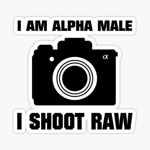 Vista previa del artículo con la obra «Sony Alpha Fotógrafo masculino Disparo Raw», diseñado y vendido por RS--Designs.