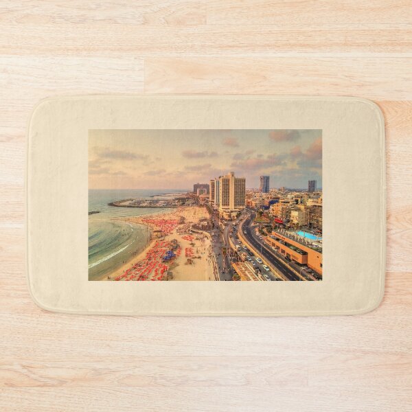 Item preview, Gordon beach sunset from drone - Tel Aviv designed and sold by Matan Hirsch.