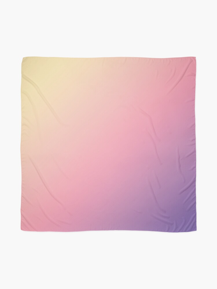 Thumbnail 2 of 3, Scarf, Pastel Yellow, Pink, Purple Gradient Ombre Abstract designed and sold by Gsallicat.