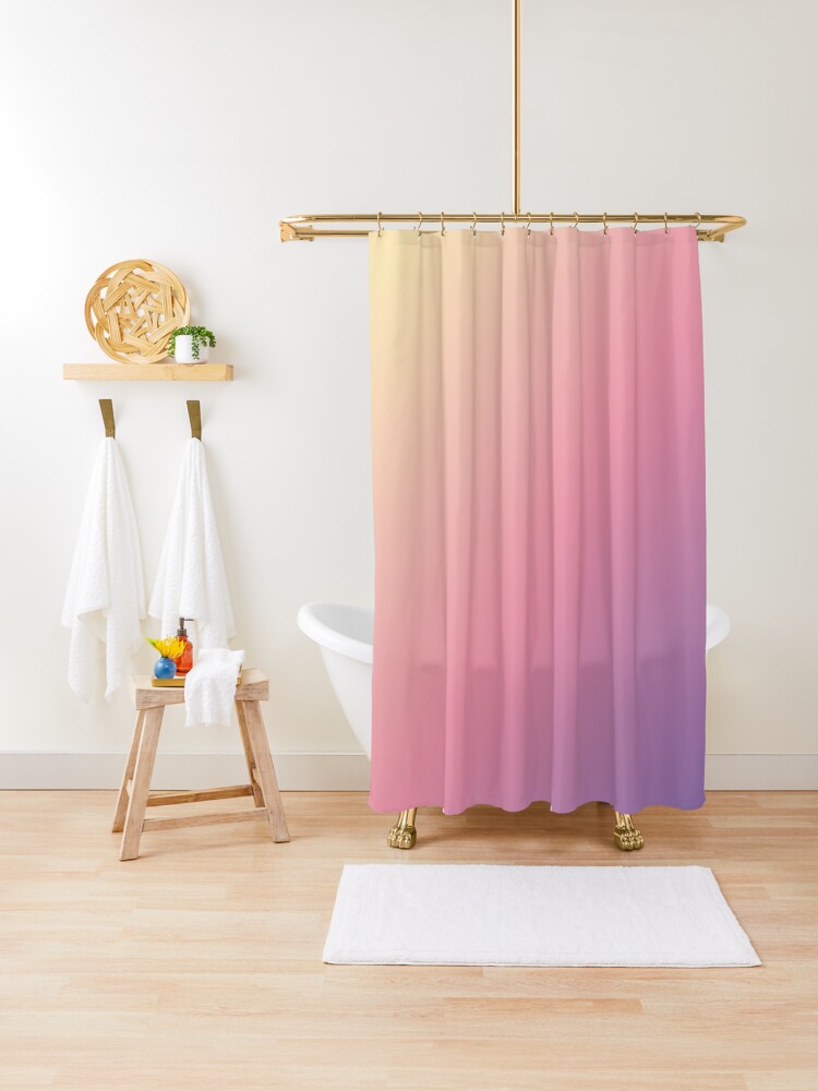 Tropical Rainbow Diagonals - Shower buy Curtains