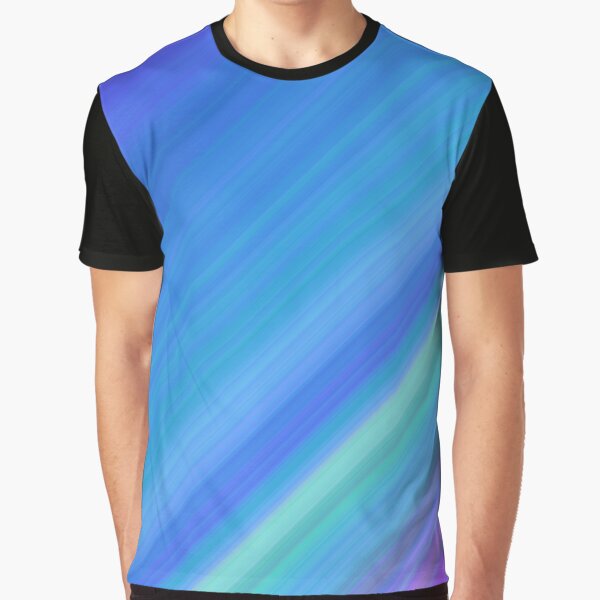 green and purple graphic tee