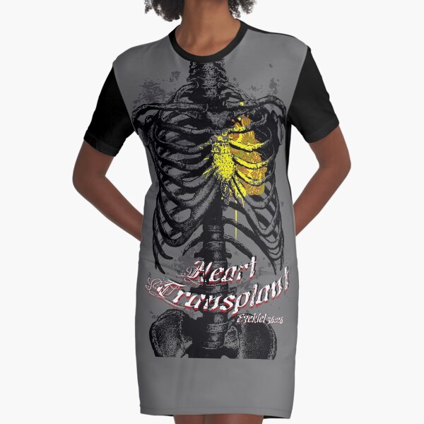 Heart Transplant Graphic T-Shirt Dress