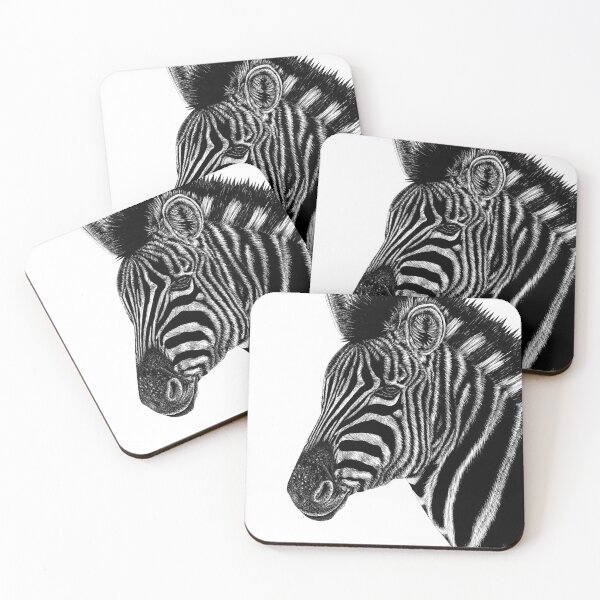 Item preview, Champans zebra - ink illustration designed and sold by LorenDowding.