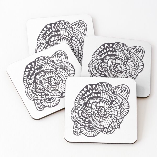 Item preview, Black and white ink cluster designed and sold by lisahiselius.