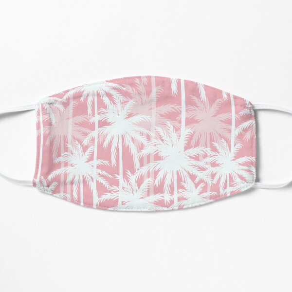 Pink Palm Tree Flat Mask