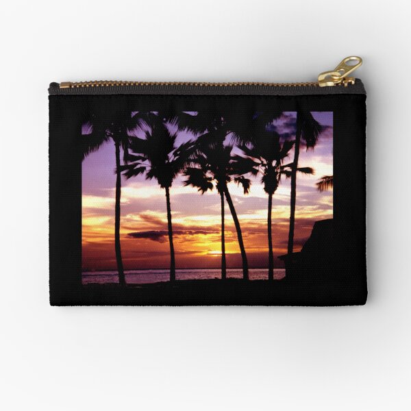 Hawaiian Sunset Zipper Pouch