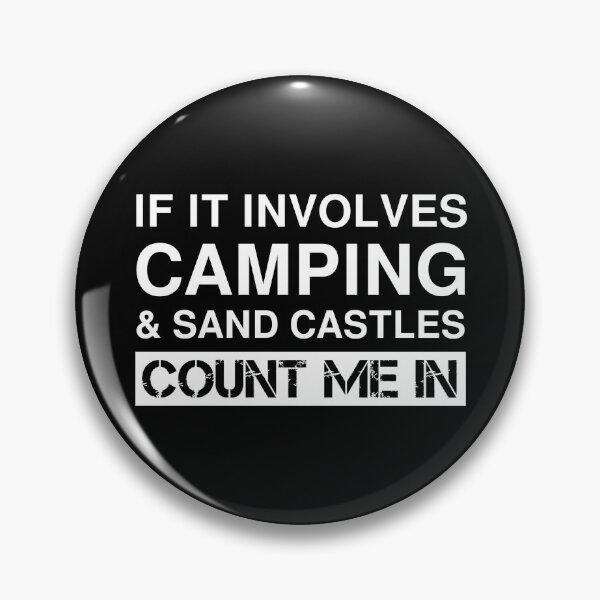 Item preview, Funny Camping And Sand Castles RV Outdoor Camper designed and sold by Creekman Designs.