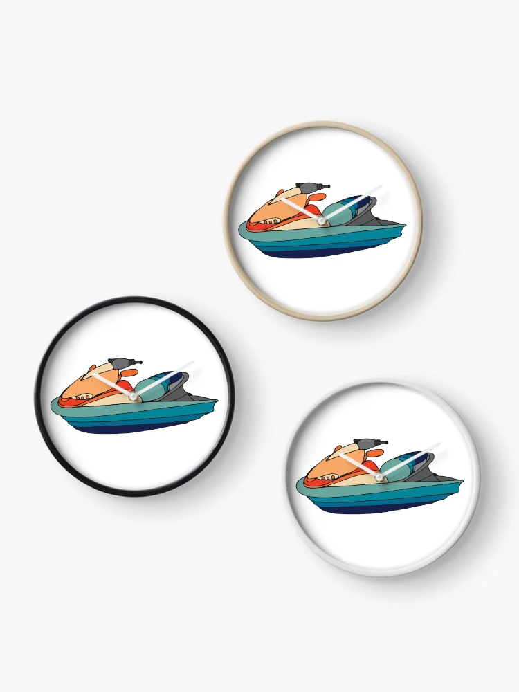 Thumbnail 3 of 4, Clock, Jet ski designed and sold by emdoyle.
