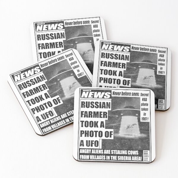 Item preview, UFO in the Newspaper designed and sold by Tarasevi4.