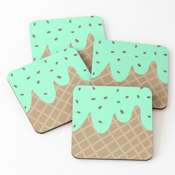 Item preview, Cute Mint Chocolate Chip Ice Cream designed and sold by MollyTamolly.
