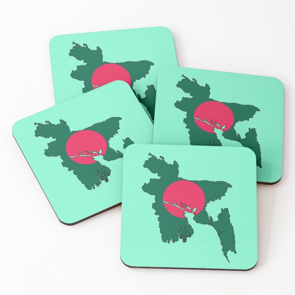 Item preview, Bangladesh Map With Flag designed and sold by Havocgirl.