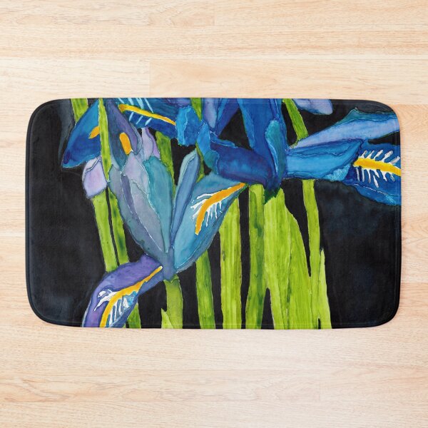 Item preview, Wild Dwarf Irises Watercolor on Yupo designed and sold by The Elderberry Blossom.