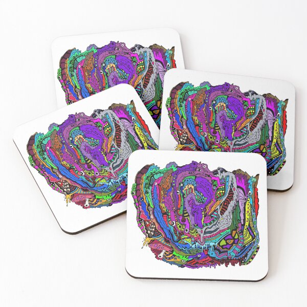 Item preview, A Psychonaut's Headcold, Colored Psychedelic Art designed and sold by kuhneegit.