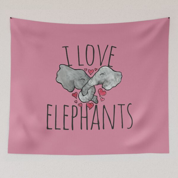 Item preview, I love elephants designed and sold by FrictionMaxxing.