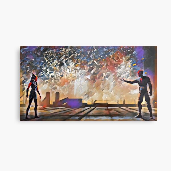 Ahsoka VS Maul Metal Print