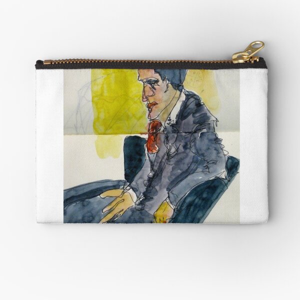 Man in a Dark Suit Zipper Pouch