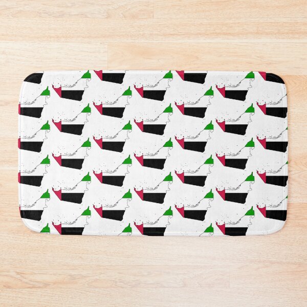 Item preview, UAE United Arab Emirates Map With Flag designed and sold by Havocgirl.