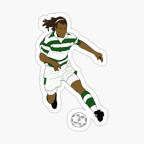 Henrik Larsson Jersey Sticker for Sale by slawisa