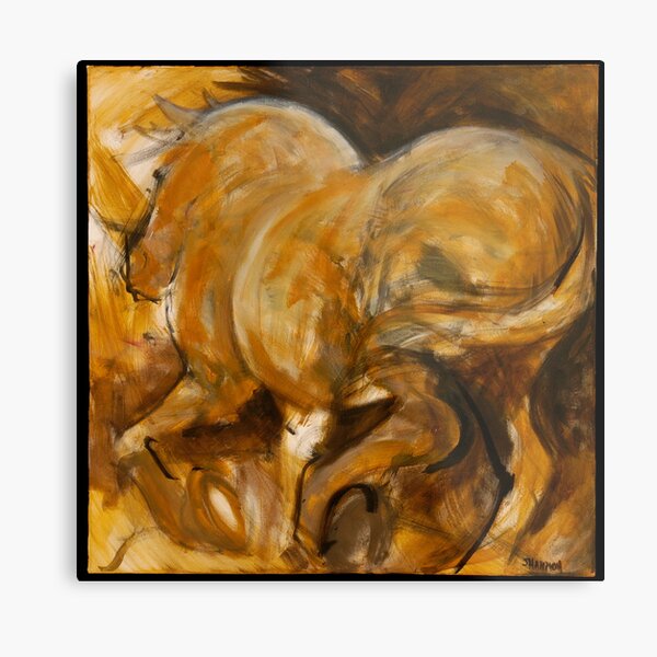 Big Gold Horse Returns Metal Print