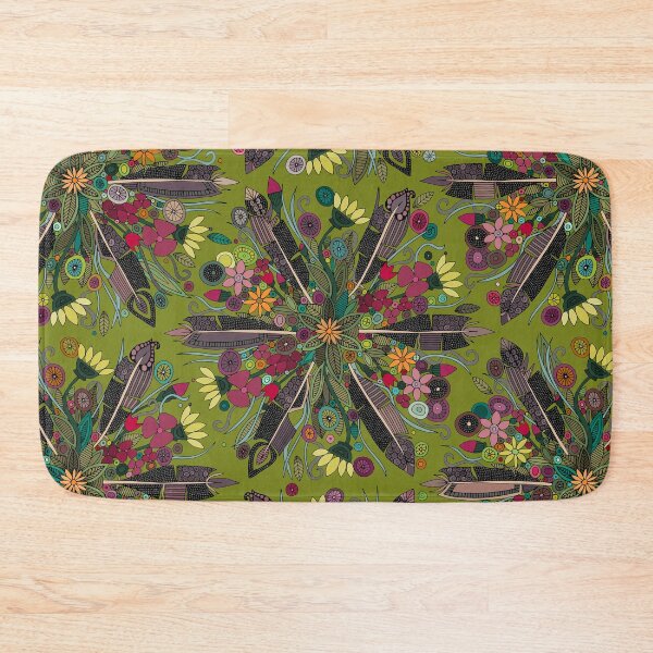 Item preview, bohemian posy green designed and sold by scrummy.