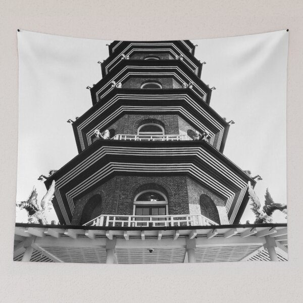 Item preview, Black and White Pagoda, Kew Gardens designed and sold by ChloePorter17.