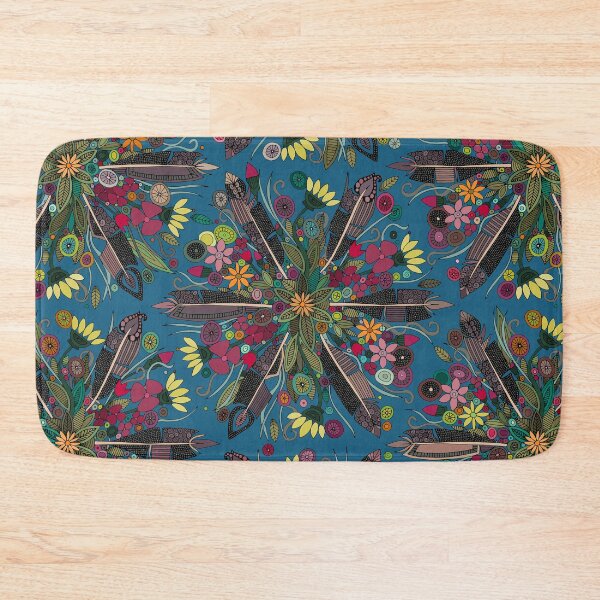 Item preview, bohemian posy blue designed and sold by scrummy.