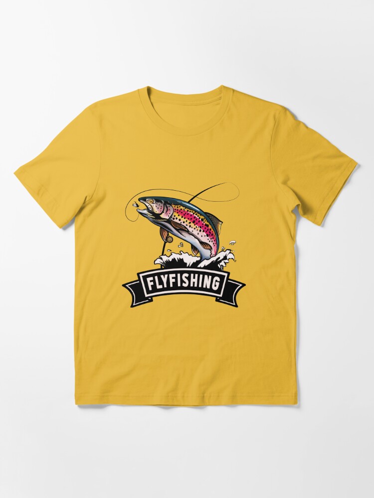 I Love Fly Fishing and Nature - Bass - Perch Essential T-Shirt by