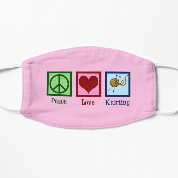 Peace Love Knit | Cute Knitting Mask