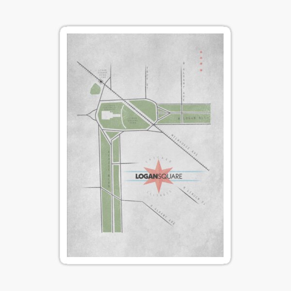 Parks of Chicago: Logan Square {2020 Edition} Sticker