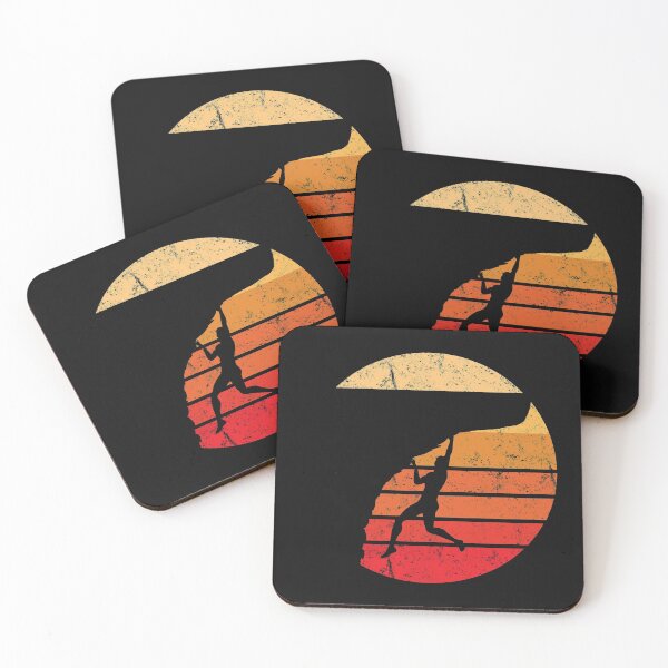 Item preview, Rock Climbing, Climber, Retro Sunset designed and sold by EstelleStar.