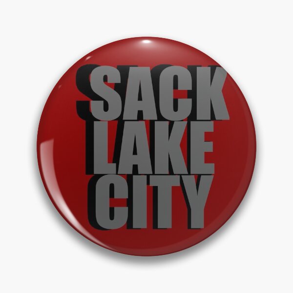 Item preview, Sack Lake City Black and Grey on red in Bold  designed and sold by SaltCitySage.