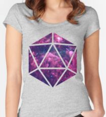 Camiseta entallada de cuello ancho D20 Visión nublada