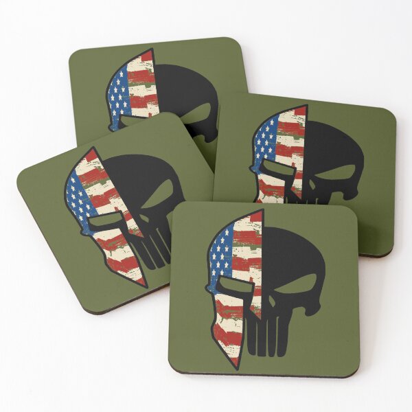 Item preview, Spartan Skull - USA Flag designed and sold by The Fit.