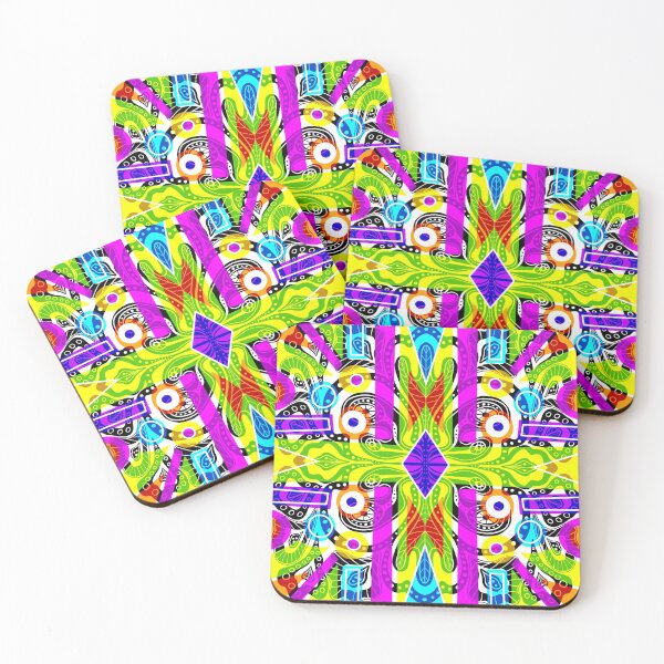 Item preview, “Geometry Of Foliage” No.5 | Fluorescent And Fun designed and sold by LiseHoltArt.