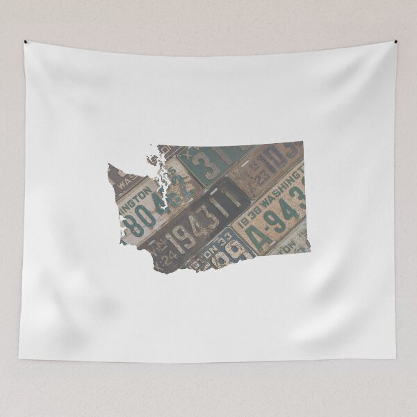 Item preview, Washington License Plate Art designed and sold by Maren Misner.