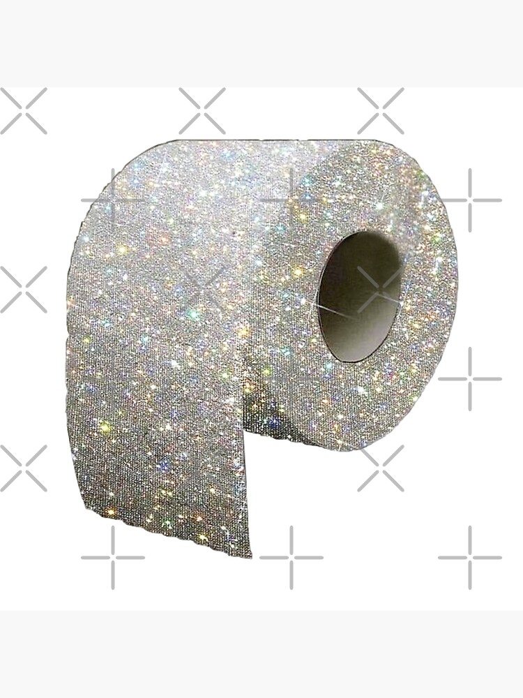 Glitter Toilet Paper Art Board Print By Sugar Rush Redbubble