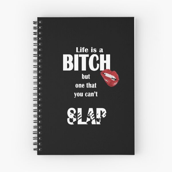 Item preview, Life is a bitch but that one you can't slap : Funny T-Shirt, funny quot designed and sold by zouhairchnafa.