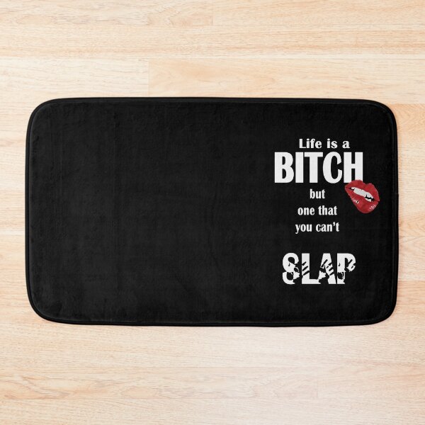 Item preview, Life is a bitch but that one you can't slap : Funny T-Shirt, funny quot designed and sold by zouhairchnafa.