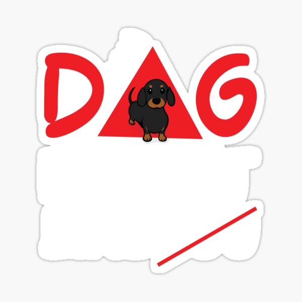 "My puppy Doesn't Like You" Sticker for Sale by thehafdesigner Redbubble