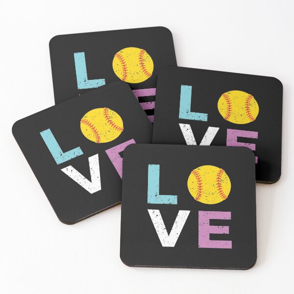 Artikelvorschau, Softball-Liebes-Vintage-Design entworfen und verkauft von EstelleStar.