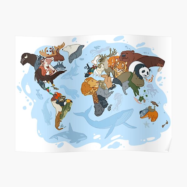 Nature has no boundaries Poster